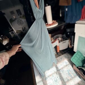 Forever 21 Light Blue Backless Dress